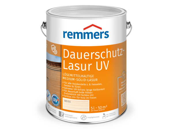Remmers Langzeit-Lasur UV 5,0 Liter (Dauerschutz Lasur UV)