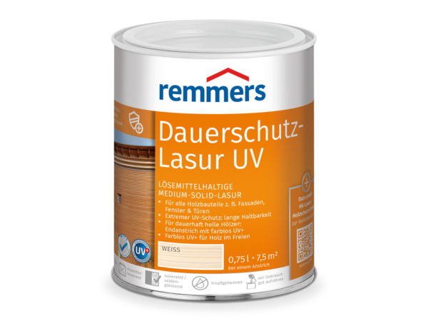 Remmers Langzeit-Lasur UV 20,0 Liter (Dauerschutz Lasur UV)
