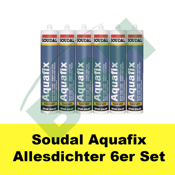 SOUDAL Aquafix Allesdichter 6 x 310ml Kartusche transparent