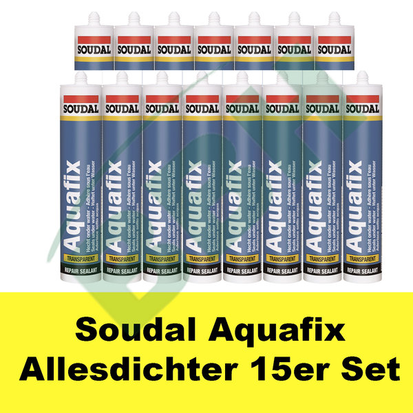 SOUDAL Aquafix Allesdichter 15 x 310ml Kartusche transparent